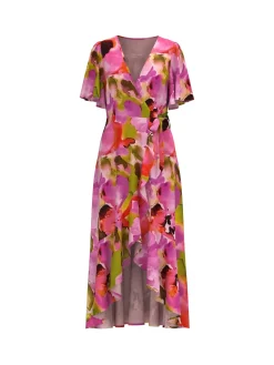 Y.A.S naisten mekko, YASLINGO SS LONG DRESS Monivärinen Kuosi