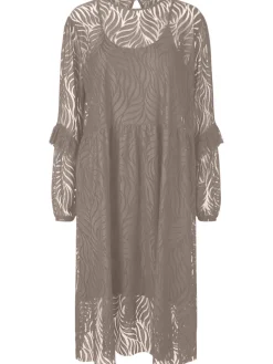 Y.A.S Naisten Mekko YASLUCIANNA LS LONG LACE DRESS Kitti