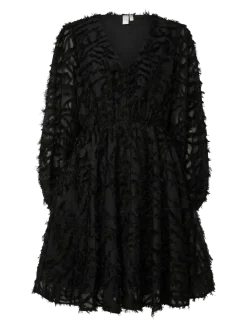 Y.A.S naisten mekko, YASPARIA LS DRESS S. Black