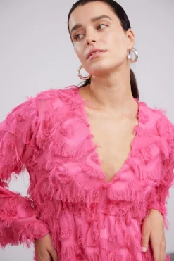 Y.A.S naisten mekko, YASPAZYLLA 7/8 DRESS Pinkki