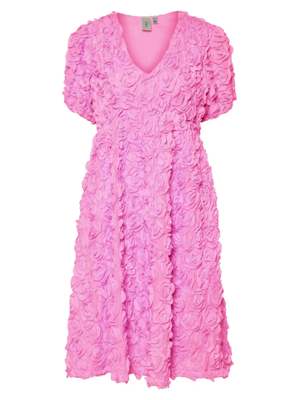 Y.A.S naisten mekko, YASROSIVA 2/4 MIDI DRESS S Vaaleanpunainen