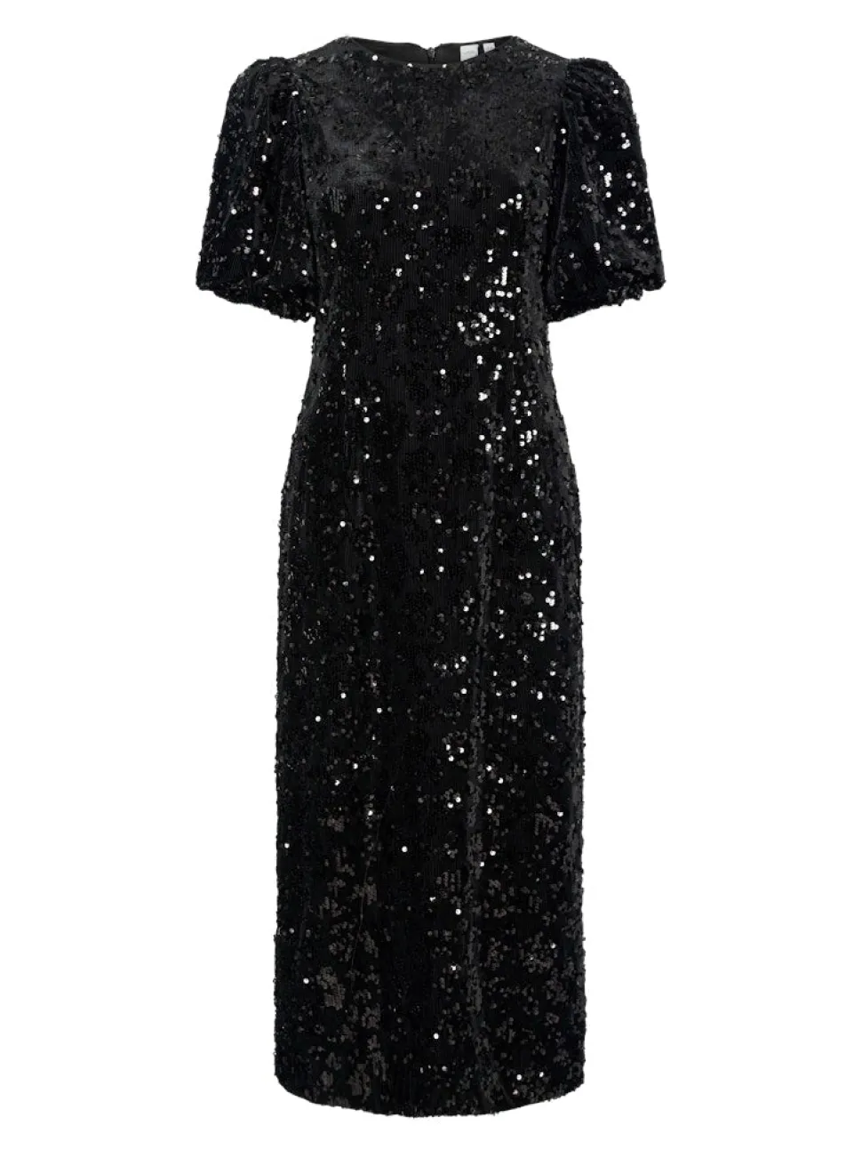 Y.A.S naisten mekko YASSOFIE 2/4 SEQUIN MIDI DRESS, musta
