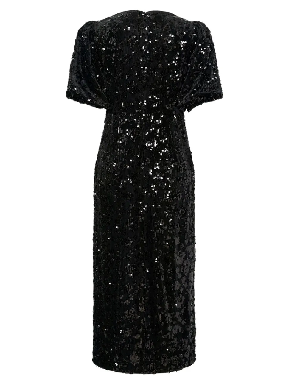 Y.A.S naisten mekko YASSOFIE 2/4 SEQUIN MIDI DRESS, musta