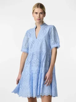 Y.A.S Naisten Minimekko YASHOLI SS DRESS Keskisininen
