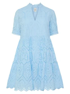 Y.A.S Naisten Minimekko YASHOLI SS DRESS Keskisininen