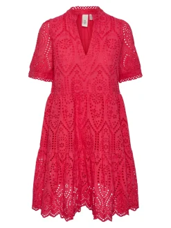 Y.A.S Naisten Minimekko YASHOLI SS DRESS Pinkki