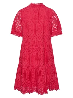 Y.A.S Naisten Minimekko YASHOLI SS DRESS Pinkki