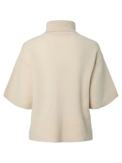 Y.A.S naisten neulepusero, YASEMILA 2/4 WOOL KNIT PULLOVER S. NOOS Sandshell