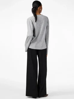 Y.A.S Naisten Neuletakki, YASEMILIE LS CARDIGAN KNIT S. NOOS Grafiitti
