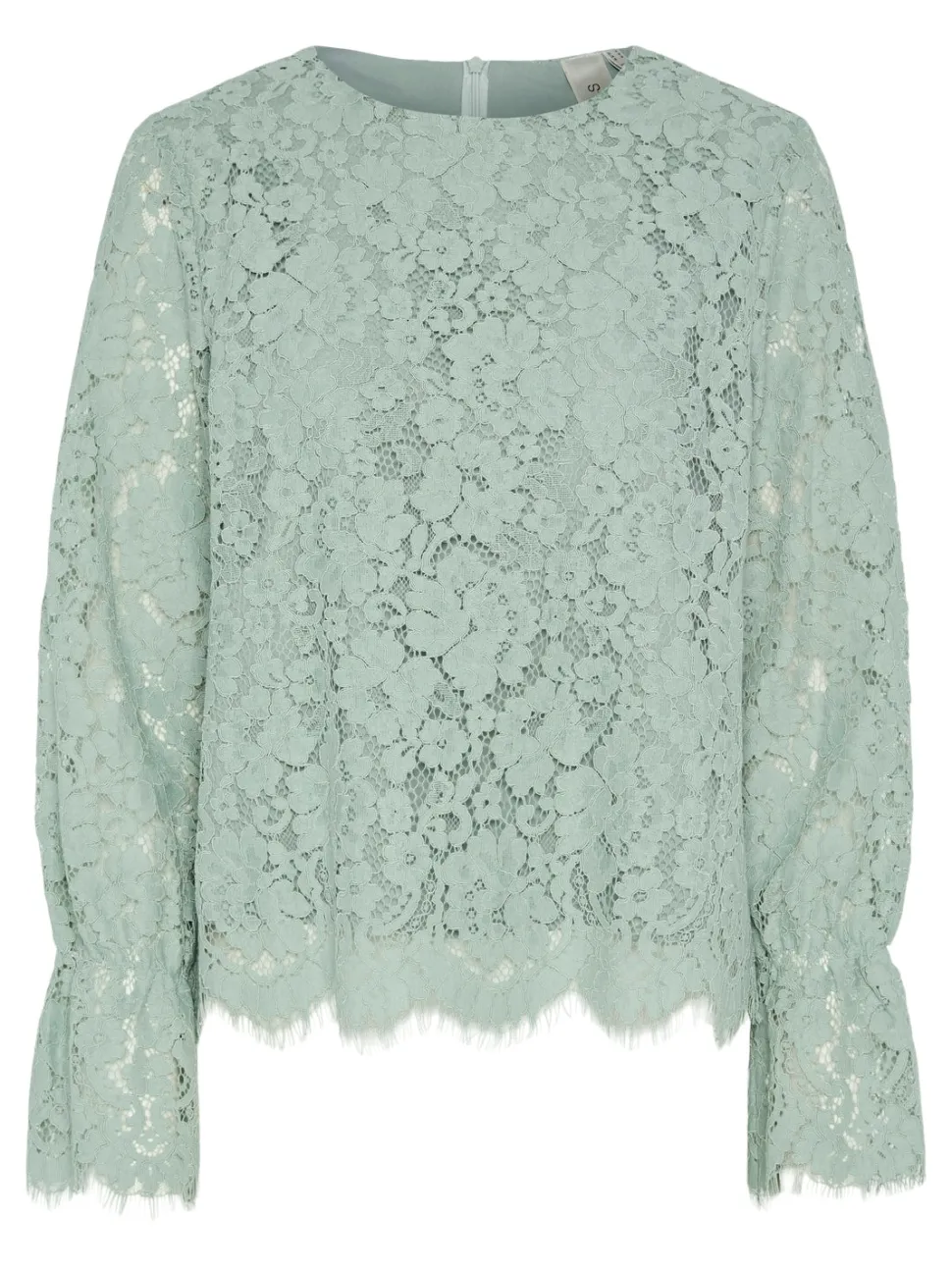 Y.A.S naisten paita, YASPERLA LS LACE TOP S Vaaleanvihreä