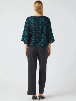 Y.A.S naisten toppi, YASPAZILLA 3/4 TOP Navy Blazer