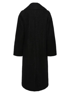 Y.A.S Naisten Villakangastakki, YASMILA LS WOOL MIX COAT NOOS Musta